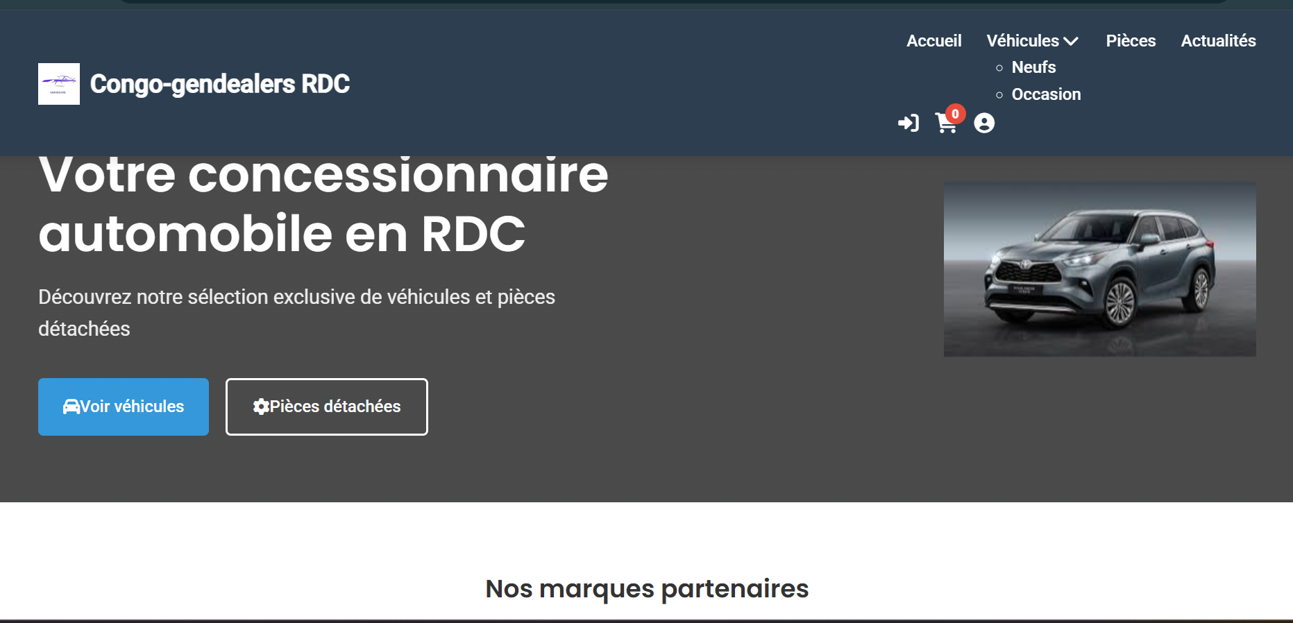 Aperçu du site Gendealers